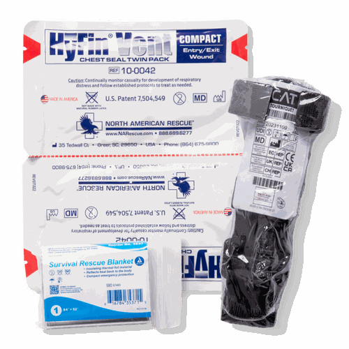 Advanced Individual First Aid Kit (AFAK) OD Green